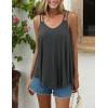 imageZeagoo Women Flowy Tank Tops Casual Summer Tops Sexy Tank Tops Spaghetti Strap V Neck Sleeveless Tunic Camisoles Dusty PinkDeep Grey