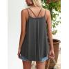 imageZeagoo Women Flowy Tank Tops Casual Summer Tops Sexy Tank Tops Spaghetti Strap V Neck Sleeveless Tunic Camisoles Dusty PinkDeep Grey