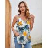 imageZeagoo Women Flowy Tank Tops Casual Summer Tops Sexy Tank Tops Spaghetti Strap V Neck Sleeveless Tunic Camisoles Dusty PinkFloral Tye Dye