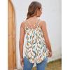 imageZeagoo Women Flowy Tank Tops Casual Summer Tops Sexy Tank Tops Spaghetti Strap V Neck Sleeveless Tunic Camisoles Dusty PinkLeaf Print