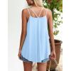 imageZeagoo Women Flowy Tank Tops Casual Summer Tops Sexy Tank Tops Spaghetti Strap V Neck Sleeveless Tunic Camisoles Dusty PinkLight Blue