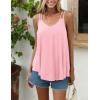 imageZeagoo Women Flowy Tank Tops Casual Summer Tops Sexy Tank Tops Spaghetti Strap V Neck Sleeveless Tunic Camisoles Dusty PinkLight Pink