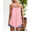 imageZeagoo Women Flowy Tank Tops Casual Summer Tops Sexy Tank Tops Spaghetti Strap V Neck Sleeveless Tunic Camisoles Dusty PinkLight Pink