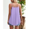 imageZeagoo Women Flowy Tank Tops Casual Summer Tops Sexy Tank Tops Spaghetti Strap V Neck Sleeveless Tunic Camisoles Dusty PinkLight Purple