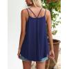 imageZeagoo Women Flowy Tank Tops Casual Summer Tops Sexy Tank Tops Spaghetti Strap V Neck Sleeveless Tunic Camisoles Dusty PinkNavy Blue
