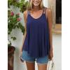 imageZeagoo Women Flowy Tank Tops Casual Summer Tops Sexy Tank Tops Spaghetti Strap V Neck Sleeveless Tunic Camisoles Dusty PinkNavy Blue