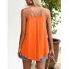 imageZeagoo Women Flowy Tank Tops Casual Summer Tops Sexy Tank Tops Spaghetti Strap V Neck Sleeveless Tunic Camisoles Dusty PinkOrange