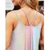 imageZeagoo Women Flowy Tank Tops Casual Summer Tops Sexy Tank Tops Spaghetti Strap V Neck Sleeveless Tunic Camisoles Dusty PinkRainbow