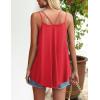 imageZeagoo Women Flowy Tank Tops Casual Summer Tops Sexy Tank Tops Spaghetti Strap V Neck Sleeveless Tunic Camisoles Dusty PinkRed