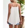 imageZeagoo Women Flowy Tank Tops Casual Summer Tops Sexy Tank Tops Spaghetti Strap V Neck Sleeveless Tunic Camisoles Dusty PinkWhite