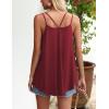 imageZeagoo Women Flowy Tank Tops Casual Summer Tops Sexy Tank Tops Spaghetti Strap V Neck Sleeveless Tunic Camisoles Dusty PinkWine Red