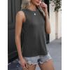 imageZeagoo Womens 2025 Tank Tops 2 Pack Casual Crewneck Sleeveless T Shirts Loose Fit Summer Tunic Blouse1 Dark Grey