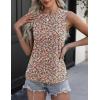 imageZeagoo Womens 2025 Tank Tops 2 Pack Casual Crewneck Sleeveless T Shirts Loose Fit Summer Tunic Blouse1 Floral Pink
