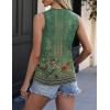 imageZeagoo Womens 2025 Tank Tops 2 Pack Casual Crewneck Sleeveless T Shirts Loose Fit Summer Tunic Blouse1 Green Flower