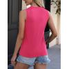 imageZeagoo Womens 2025 Tank Tops 2 Pack Casual Crewneck Sleeveless T Shirts Loose Fit Summer Tunic Blouse1 Hot Pink