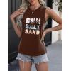 imageZeagoo Womens 2025 Tank Tops 2 Pack Casual Crewneck Sleeveless T Shirts Loose Fit Summer Tunic Blouse1 Tropical  Letter Graphic