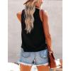 imageZeagoo Womens 2025 Tank Tops 2 Pack Casual Crewneck Sleeveless T Shirts Loose Fit Summer Tunic Blouse2 Packkhaki and Black