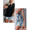 imageZeagoo Womens 2025 Tank Tops 2 Pack Casual Crewneck Sleeveless T Shirts Loose Fit Summer Tunic Blouse2 Packprint 2 and Black