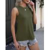 imageZeagoo Womens 2025 Tank Tops 2 Pack Casual Crewneck Sleeveless T Shirts Loose Fit Summer Tunic Blouse3 Packkhaki  Army Green  Black