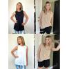 imageZeagoo Womens 2025 Tank Tops 2 Pack Casual Crewneck Sleeveless T Shirts Loose Fit Summer Tunic Blouse3 Packkhaki  White  Black