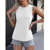 imageZeagoo Womens 2025 Tank Tops 2 Pack Casual Crewneck Sleeveless T Shirts Loose Fit Summer Tunic Blouse3 Packlight Grey  White  Black