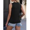 imageZeagoo Womens 2025 Tank Tops 2 Pack Casual Crewneck Sleeveless T Shirts Loose Fit Summer Tunic Blouse3 Packprint 1  Khaki  Black