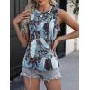 imageZeagoo Womens 2025 Tank Tops 2 Pack Casual Crewneck Sleeveless T Shirts Loose Fit Summer Tunic Blouse3 Packprint 1  Khaki  Black
