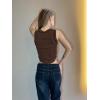 imageZeagoo Womens High Neck Ribbed Tank Tops 2025 Summer Sleeveless Crop Tops Slim Fit Going Out Basic ShirtsBrown
