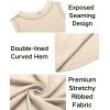 imageZeagoo Womens High Neck Ribbed Tank Tops 2025 Summer Sleeveless Crop Tops Slim Fit Going Out Basic ShirtsKhaki