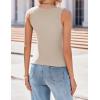 imageZeagoo Womens Tank Tops 2025 Scoop Neck Ribbed Sleeveless Top Casual Basic Slim Fitted Knit Cami Tee ShirtsLight Khaki