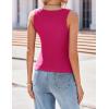 imageZeagoo Womens Tank Tops 2025 Scoop Neck Ribbed Sleeveless Top Casual Basic Slim Fitted Knit Cami Tee ShirtsRose Pink