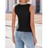imageZeagoo Womens Tank Tops 2025 Scoop Neck Ribbed Sleeveless Top Casual Basic Slim Fitted Knit Cami Tee ShirtsZ2 Pack Black and Brown