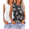 2 Pack-black Flower and White