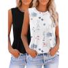 2 Pack-blue Flower and Black