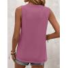 imageZeagoo Summer Tank Top for Women 2025 Pleated High Neck Tops Loose Fit Flowy Dressy Tunic Sleeveless ShirtsZpurple