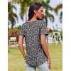 imageZeagoo Womens Casual T Shirts for Summer 2025 Short Sleeve Crewneck Tunic Shirts Floral Print Tops Pleated Dressy BlouseMixed Black Flower