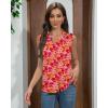 imageZeagoo Sleeveless Blouses for Women Summer Casual Button Down Shirts Flower Tank Tops FashionCx262