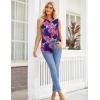 imageZeagoo Sleeveless Blouses for Women Summer Casual Button Down Shirts Flower Tank Tops FashionFlower01