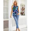 imageZeagoo Sleeveless Blouses for Women Summer Casual Button Down Shirts Flower Tank Tops FashionHp32
