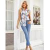 imageZeagoo Sleeveless Blouses for Women Summer Casual Button Down Shirts Flower Tank Tops FashionPainting03
