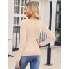 imageZeagoo Women 2 Pack Long Sleeve Shirts V Neck T Shirts Casual Thermal Tops Slim Fit Basic Tight Tees Going Out TopBlackbeige