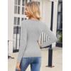 imageZeagoo Women 2 Pack Long Sleeve Shirts V Neck T Shirts Casual Thermal Tops Slim Fit Basic Tight Tees Going Out TopBlackgrey
