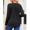 imageZeagoo Women Long Sleeve Shirts Casual Tops Blouses Fashion Pleated Tunic Fall Clothes 2024Black