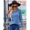 imageZeagoo Women Long Sleeve Shirts Casual Tops Blouses Fashion Pleated Tunic Fall Clothes 2024Blue