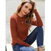 imageZeagoo Women Long Sleeve Shirts Casual Tops Blouses Fashion Pleated Tunic Fall Clothes 2024Caramel