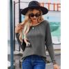 imageZeagoo Women Long Sleeve Shirts Casual Tops Blouses Fashion Pleated Tunic Fall Clothes 2024Dark Grey