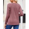 imageZeagoo Women Long Sleeve Shirts Casual Tops Blouses Fashion Pleated Tunic Fall Clothes 2024Mauve