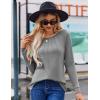 imageZeagoo Women Long Sleeve Shirts Casual Tops Blouses Fashion Pleated Tunic Fall Clothes 2024Midgrey