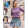 imageZeagoo Women Long Sleeve Shirts Casual Tops Blouses Fashion Pleated Tunic Fall Clothes 2024Midgrey