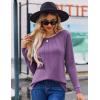 imageZeagoo Women Long Sleeve Shirts Casual Tops Blouses Fashion Pleated Tunic Fall Clothes 2024Purple
